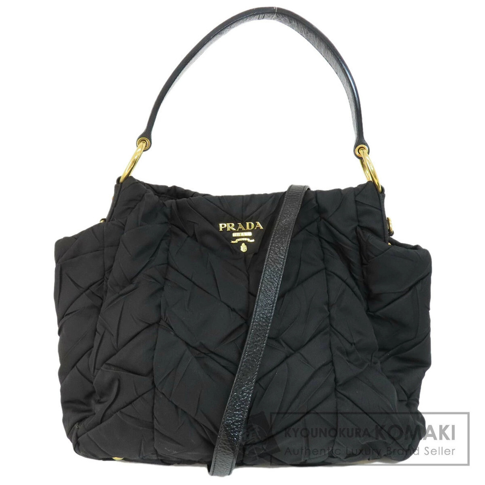 Prada Tessuto tote Shoulder Bag Black